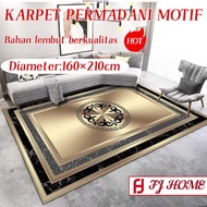 LOKAL (FJ) LOCAL Floral Floor Carpet Style 3 UK 100x150cm / 160x210cm / 200x300cm Smooth Polyester M