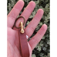 The Terra in Horween Dublin 4mm leather a luxury keychain