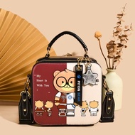 Bei Bag Box Bag Design Womens Bag Shoulder Bag Cute Bear Crossbody Bag JYUE