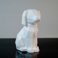 DIY手作3D紙模型擺飾 狗狗系列 -坐挺挺的拉布拉多 (4色可選)