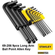 STANLEY 69-256 9pcs Long Arm Ball Tips Hex-Key Set (MM) Allen Key Set