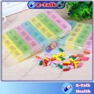 😍E-TALK😍 Pill Box Pill Medicine Container Pill Storage medicine organizer Holder Case kotak bekas ub