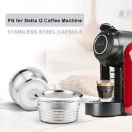 เครื่องทำแคปซูลกาแฟแบบเติมได้แคปซูลกาแฟแบบนำกลับมาใช้ใหม่ได้สแตนเลสสตีลสำหรับเครื่องเดลต้า Q
