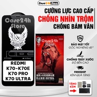 Tempered Redmi K70, K70E, K70 Pro, K70 Ultra anti-peeping full screen, anti-blue light | Case24h_Sto