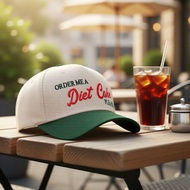 Adjustable Five Panel DIET COKE Baseball Dad Cap for Men Women, Spring Autumn Travel Hat  Topi Besbo