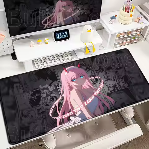 New Pretty Wallpaper Anime Girl 02 Mousepad Non-slip Computer Game Desk Mat Accessories Zero Two Dar