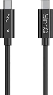 SlimQ USB Type-C to USB Type-C USB-C Cable 40Gbps 240W 8K/60Hz Cable Compatible with Thunderbolt 4.0 (1M / 3.28 ft)