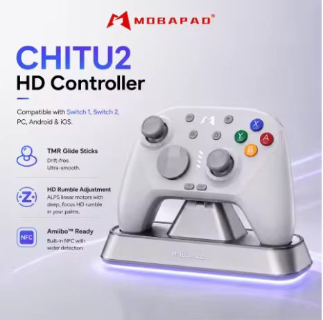 Mocute Chitu 2 Mechanical Gaming Controller One-Click Wake-Up for Switch2 NS1/2 PC Bluetooth Steam T