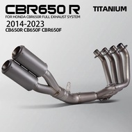 For Honda CBR650F CBR650R CB650R CB650F 2014-2023 Motorcycle Exhaust System Full Titanium Escape Mod