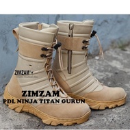 SEPATU SAEFTY BOOTS PDL NINJA DELTA WEBBING SEPATU MILITER ARMY BOOT CREAM SOL DELTA KARET