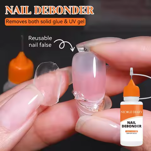 NICOLE DIARY 12ml Nail Debonder For Removeing False Nails Tips Rhinestone Remover Tools Manicure Acc