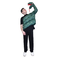 ภาพยนตร์ Anaconda เครื่องแต่งกายผู้ใหญ่ที่น่ากลัวสีเขียวงูห่อฮาโลวีนเครื่องแต่งกายสัตว์คอสเพลย์