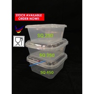 MSE SQ Square Container With Lid 250/350/450 Bekas Makanan