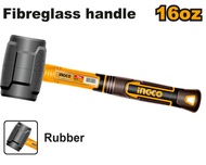 INGCO INGCO ค้อนยาง ด้ามไฟเบอร์ รุ่น  HRUH8816 (16 ออนซ์) ( Rubber Hammer ) ค้อนยาง ด้ามไฟเบอร์ 16 อ