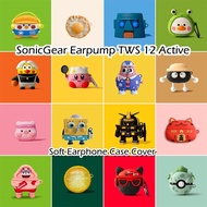 READY STOCK! For SonicGear Earpump TWS 12 Active Case Cool Tide Cartoon Series Soft Silicone Earphone Case Casing Cover NO.1