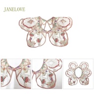 JLOVE Detachable Shawl Hanfu Pink Floral Yunjian Collar Embroidery Chinese Hanfu