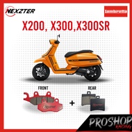 ผ้าเบรค Nexzter สำหรับ Lambretta X200 X300 X300SR