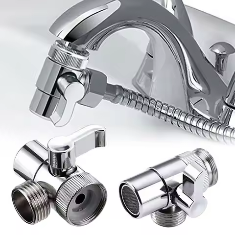 M22/M24 Switch Faucet Adapter Kitchen Sink Splitter Diverter Valve Water Tap Connector for Toilet Bi