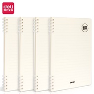 Deli Spiral Coil Notebook A5/B5 Buku Nota 120pg Line Sketch Books Student Diary Journal