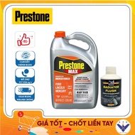COMBO PRESTONE MAX American ORANGE engine coolant - 3.78L can + Bluechem radiator flush