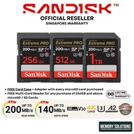 SanDisk Extreme PRO SD CARD UHS-I Card 256GB 512GB 1TB DXXD