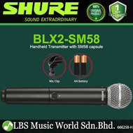 Shure BLX2/SM58 Wireless Handheld Microphone Transmitter with SM58 Mic Capsule (BLX2 SM58)