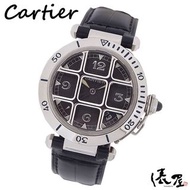 Cartier Pasha grid N° 950 自動上鍊 鉑金 男士手錶