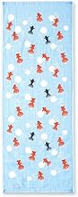 05661 Nadeshiko Touori Face Towel, Made in Japan, 13.4 x 35.4 inches (34 x 90 cm), Yuyu Goldfish