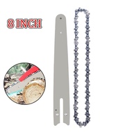 Bộ 8 Inch Tấm Chắn Xích Xích & Dẫn Hướng Cho Máy Cưa Xích Điện Cắt Gỗ Bộ Phận Máy Cưa Phụ Kiện Thay