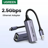 UGREEN USB A To RJ45 Ethernet Adapter 2.5G 2500Mbps USB C 3.0 Network Card For Laptop PC NAS Server