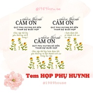 HUYNH PHU HUYNH water bottle hanging sticker/TAG (5x5cm)