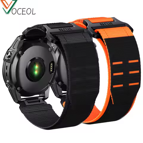 QuickFit 22mm Nylon Watch Band for Garmin Fenix 8 47mm, Fenix 7/6 Pro, Replacement straps for Epix 2