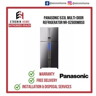Panasonic 533L Multi-Door Refrigerator NR-DZ600MBSG
