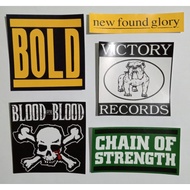 [band sticker] medium size hardcore band sticker package