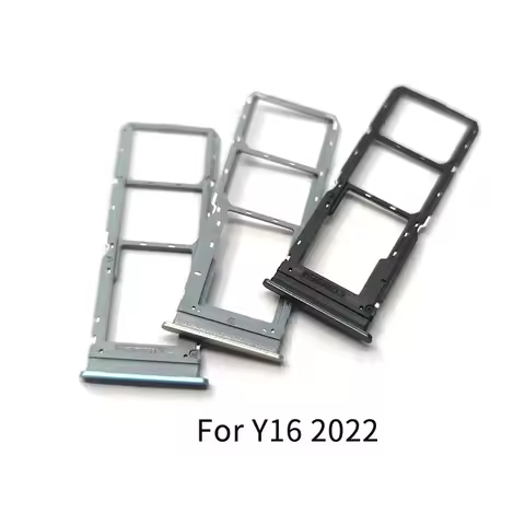 For Vivo Y16 2022 SIM Card Tray Slot Holder Adapter Socket Repair Parts