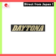 Daytona Motorcycle Sticker Brand Logo DAYTONA Square Type 150×30mm Black/Gold Letters 21273【Japan Or