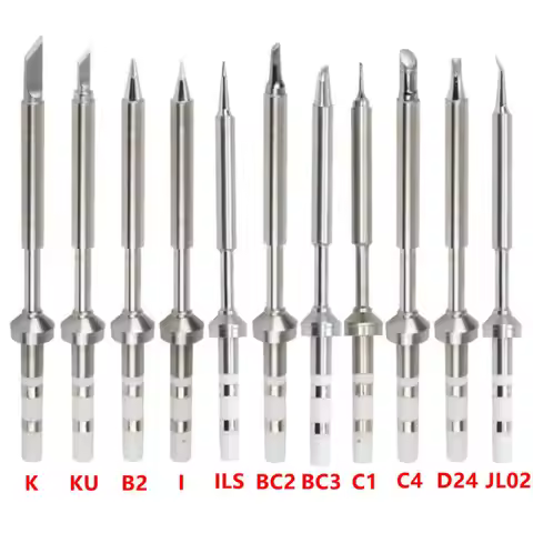 TS100 Electric Copper Soldering Iron Tips K KU I D24 BC2 C4 C1 JL02 DIY Replacement Welding Head Sol