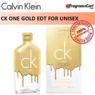 Calvin Klein cK One Gold EDT for Unisex (100ml) Men Women Eau de Toilette [Brand New 100% Authentic Perfume/Fragrance]