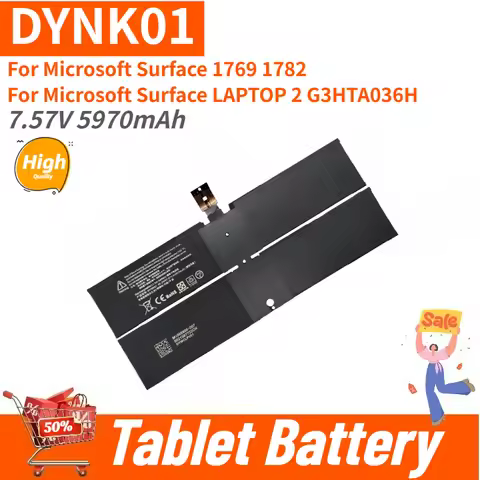 High Quality DYNK01 Laptop Battery 7.57V 5970mAh For Microsoft Surface Laptop 1st/2nd Generation 176
