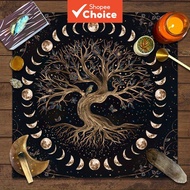 A Tree Of Life Tarot Cloth, Moon Phases, Astrology