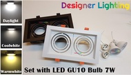 Designer Lighting Eyeball Casing with GU10 Recess Ceiling Light Recess Spot Light GU10 Lamp Holder S