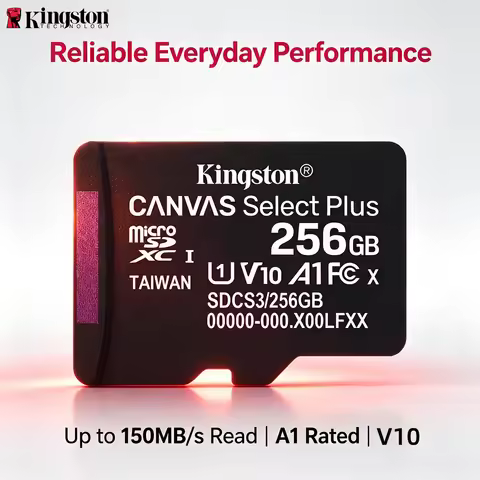 Kingston 64-256GB Micro SD Card, A1 Class 10 UHS-I Memory Card for Android Smartphones Tablets Ninte