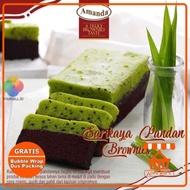 Brownies Amanda Sarikaya Pandan (Packing Aman) - Amanda Brownies Kukus