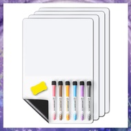 (GPBS) 4 PCS Magnetic Dry Erase White Board Fridge Wall Magnet Small Whiteboard Dry Erase Board Stai
