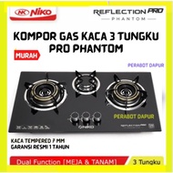 Niko Kompor 3 Tungku Kompor Tanam Kompor Gas 3 Tungku Niko
