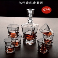 (TLLS) Whisky Decanter &amp; glass set  7pcs 010 Layer (07) / 威士忌醒酒器杯子套装
