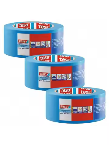 tesa Precision Masking Tape 4440 Outdoor UV-PLUS Painter's Tape - Pack of 3 - Weather-Resistant Mask