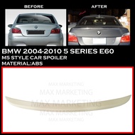 BMW 5 SERIES E60 2004-2010 M5 STYLE REAR TRUNK SPOILER REAR BONET SPOILER LIP ABS SKIRT LIP BODYKIT