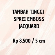 Additional Height of 5cm Embossed Bed Sheet | Addition of Embossed Bed Sheet Height