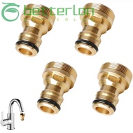 BETTER-LONTIME Tap Adapters, Universal Brass Brass Faucet, Brass Quick Connector Faucet Tap Connecto